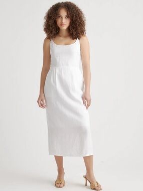 Quince 100% European Linen Scoop Neck
Midi Dress XS NWT